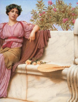  1914 Pintura - Tranquilidad 1914 derecha dama neoclásica John William Godward